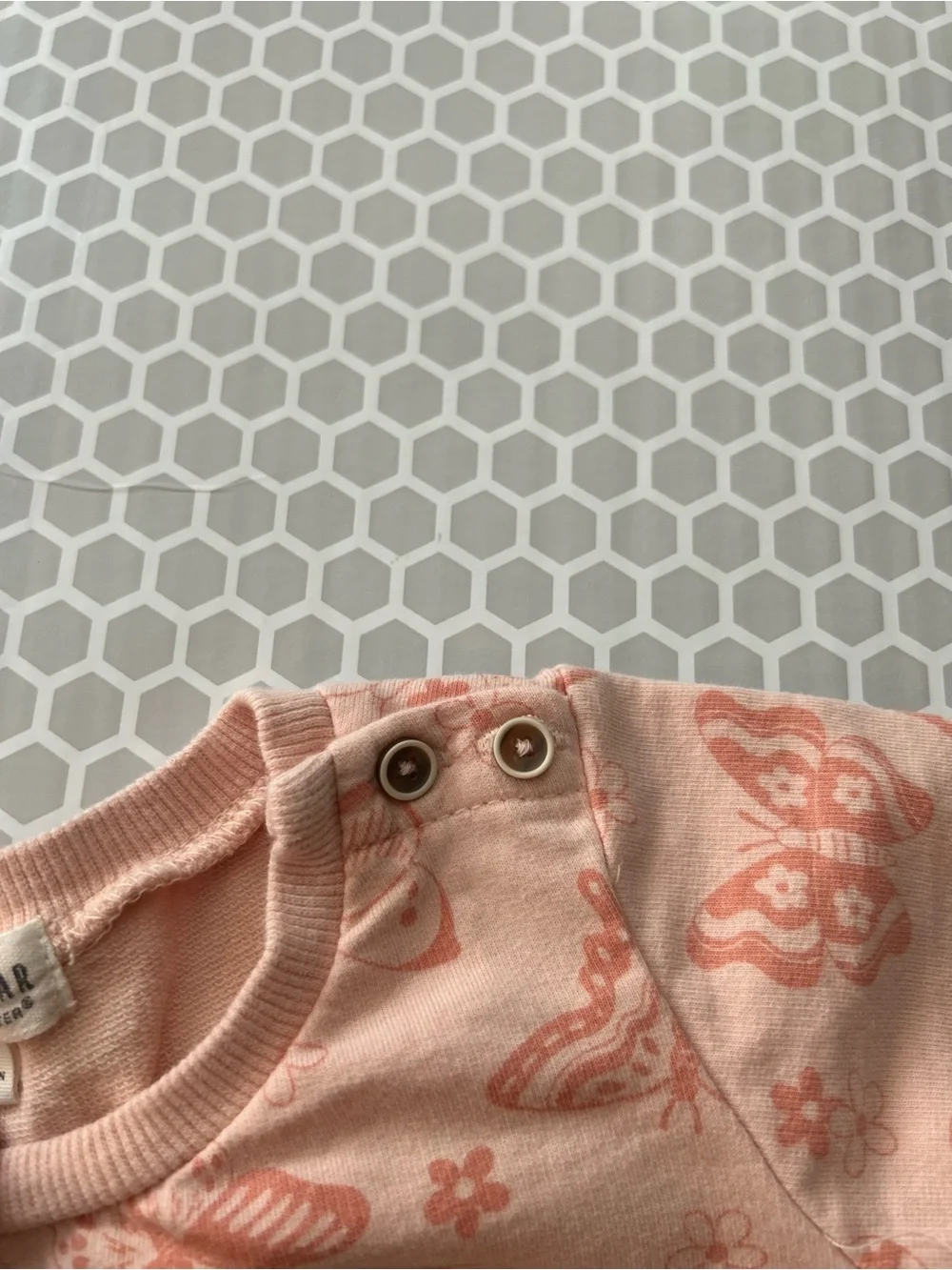 Rabbit & Bear Girls Peach Butterfly Two-Piece Set Size 4T
